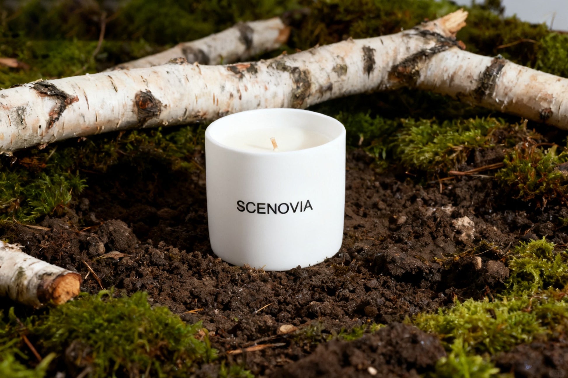 SCENOVIA Blue collier driftwood Soy Candle in Ceramic cups,50+Hour Burn,Christmas Gift,Birthday Gift,Gift for Her,Self Care