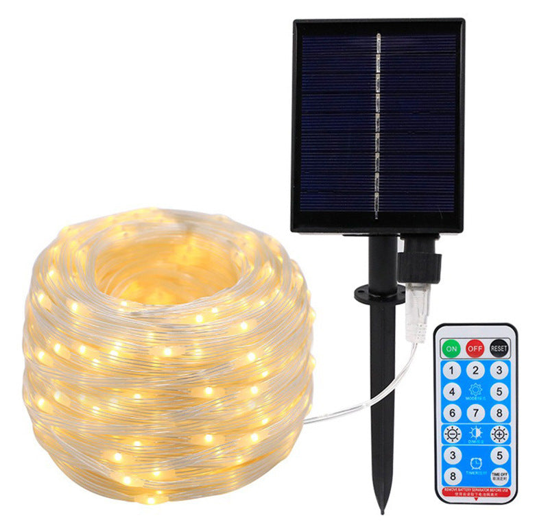 SCENOVIA Solar Garden Rope Lights 400m with 8 Models