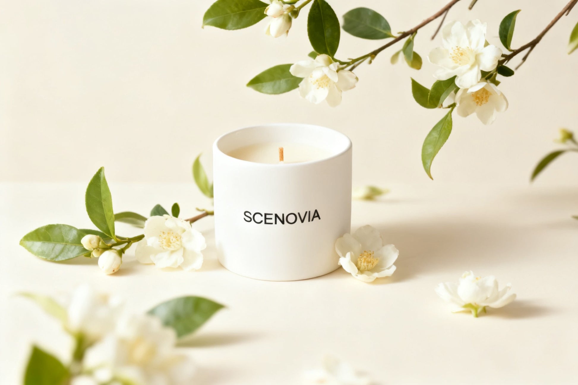 White Tea Happy Scented Soy Candle, for Christmas Gift,Birthday Gift,Gift for Her,Self Care,Sleep-Promoting Aromatherapy