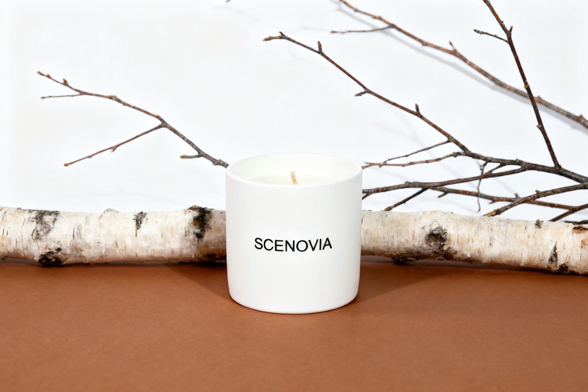 SCENOVIA French Black Juniper Natural Scented Candle Forest Notes