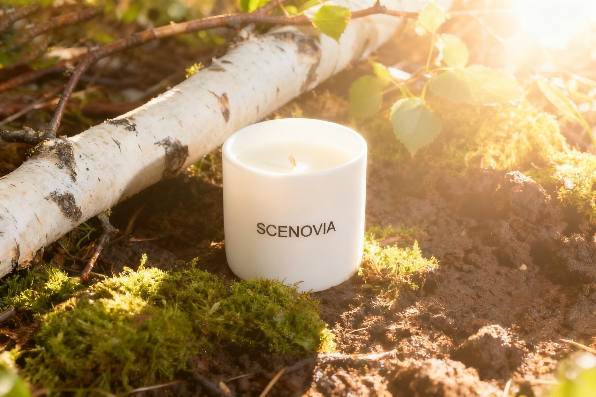 SCENOVIA Blue collier driftwood Soy Candle in Ceramic cups,50+Hour Burn,Christmas Gift,Birthday Gift,Gift for Her,Self Care