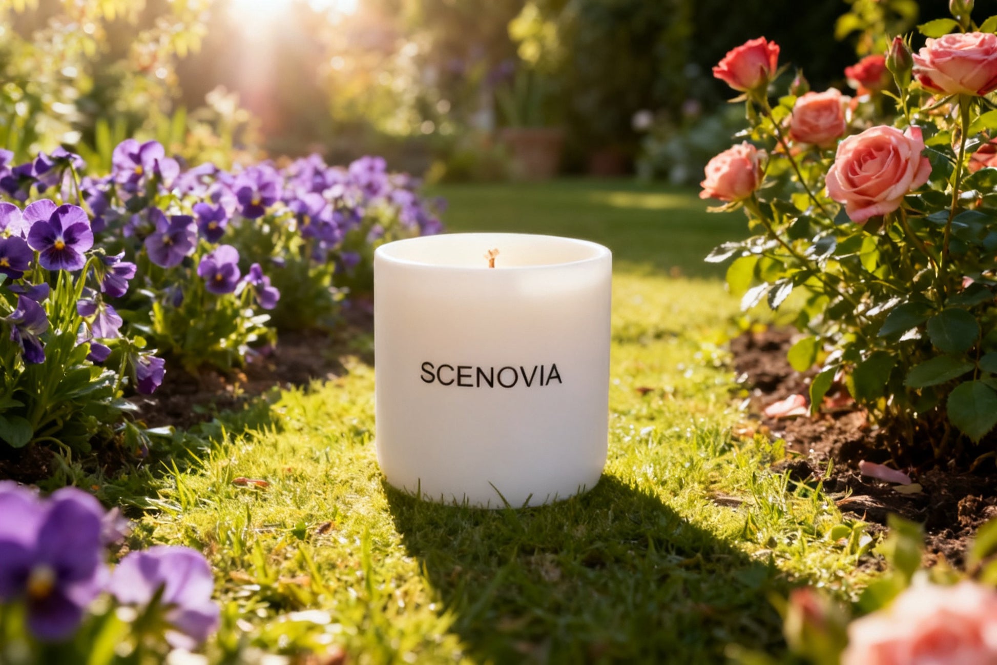 SCENOVIA Luxury Aromatherapy Scented Candle,Bobbys' Flower Shop Aromatherapy