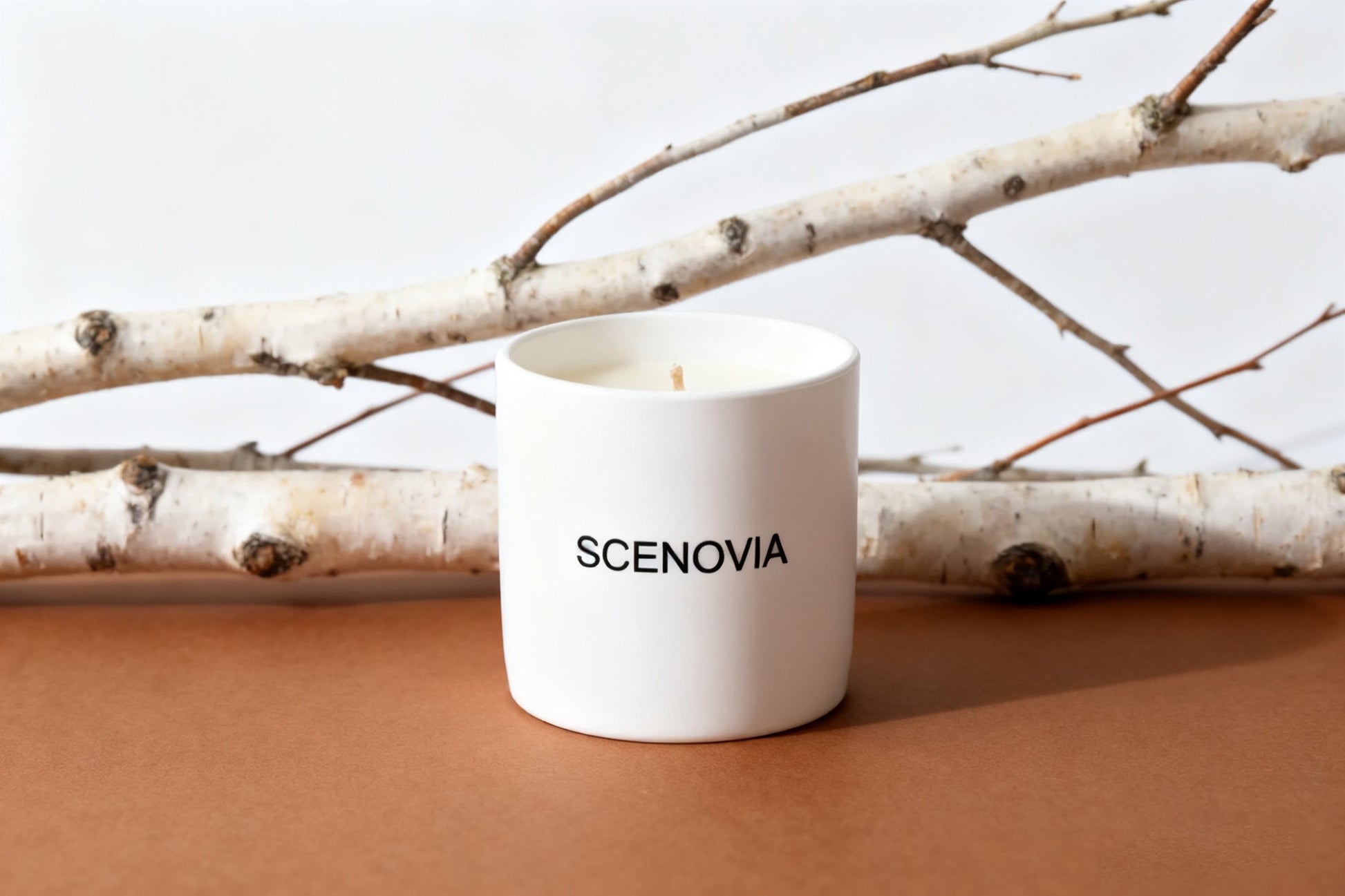SCENOVIA French Black Juniper Natural Scented Candle Woody Notes for Home Decor & Aromatherapy
