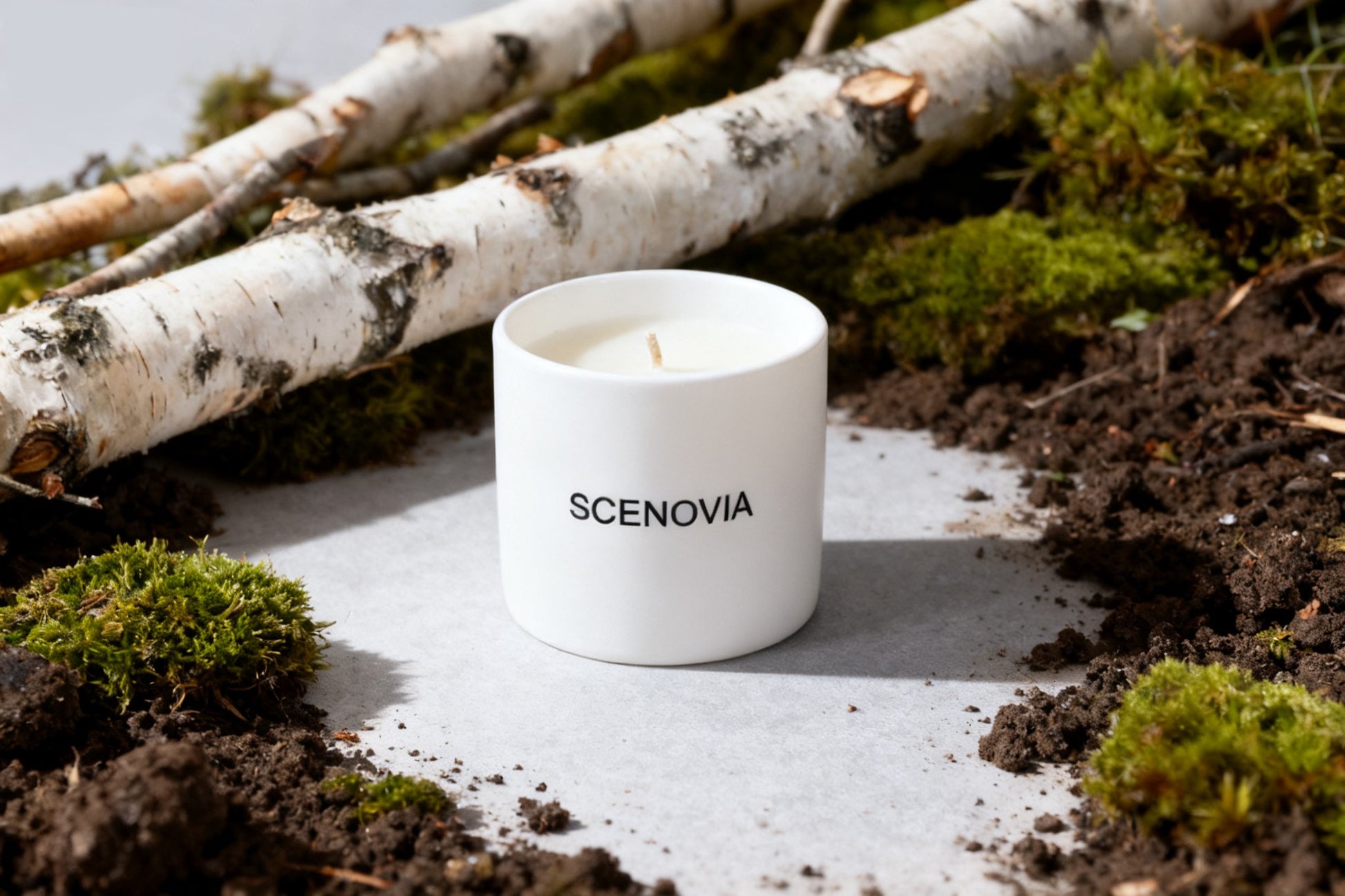 SCENOVIA woody notes Soy Candle in Ceramic cups for Christmas Gift,Birthday Gift,Gift for Her,Self Care
