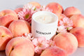 SCENOVIA Peach Scented Soy Candle in Ceramic cups for Sleep-Promoting Aromatherapy