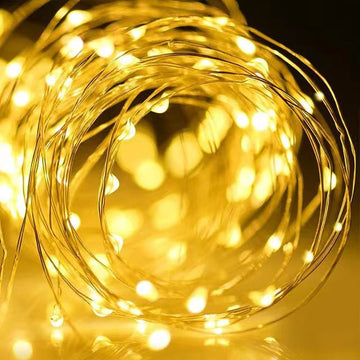 LED Solar Fairy Lights Copper Wire String Light 32m