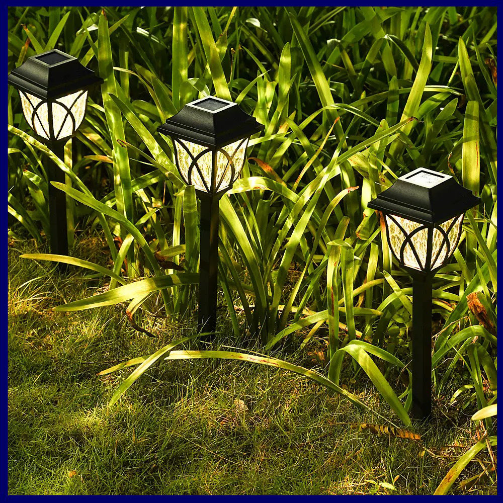 Solar-Powered Outdoor Landscape Lights with Warm White Glow 4packs