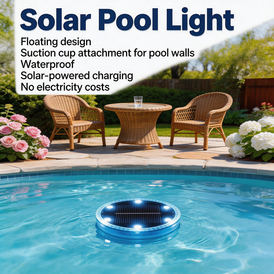 Outdoor solar floating pool light 2packs